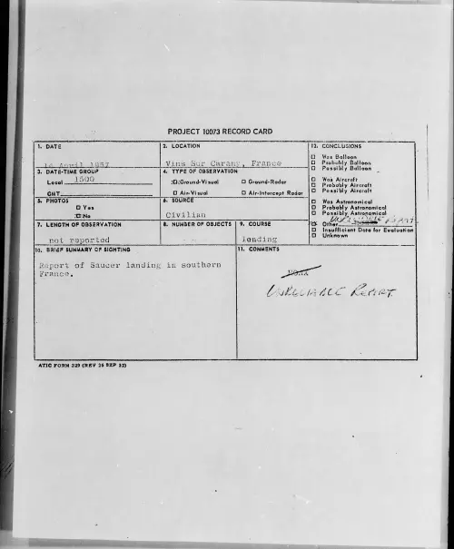 First page of 1957.04 - 6788504 - Vins Sur Caramy, France