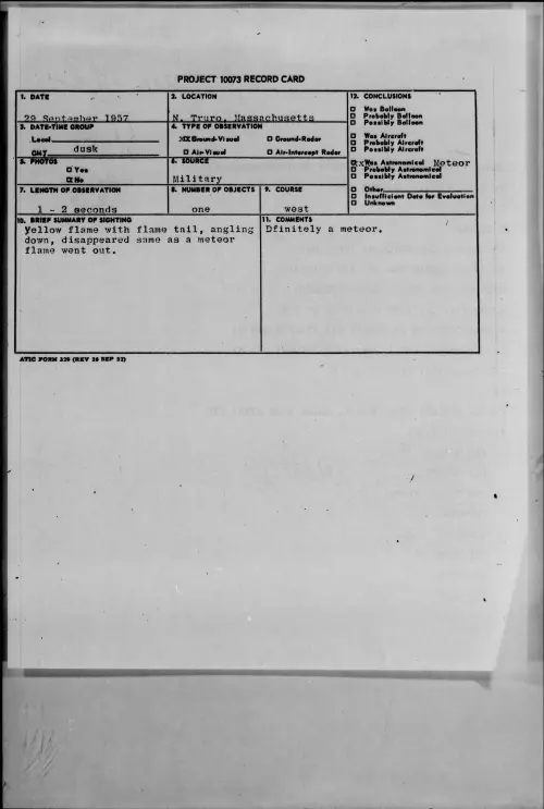First page of 1957.09 - 6969413 - N. Truro, Massachusetts