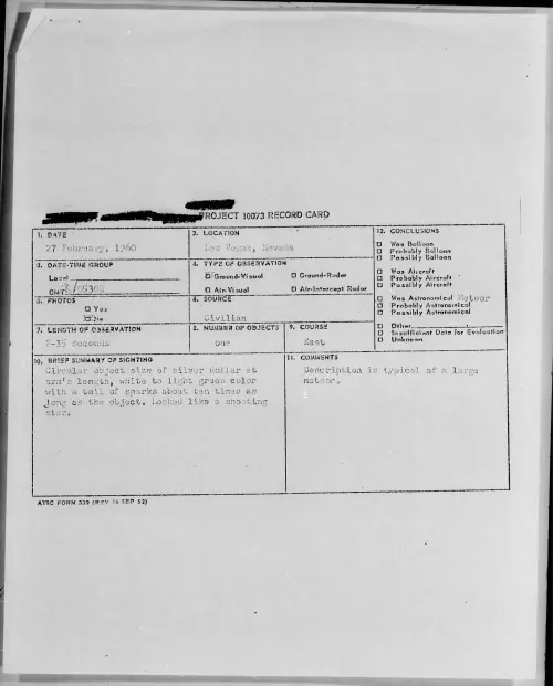 First page of 1960.02 - 6970267 - Las Vegas, Nevada