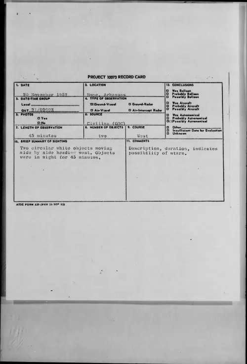 First page of 1957.11 - 6783292 - Hope, Arkansas
