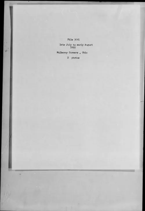 First page of 1955.07 - 7276662 - Mulberry Corners, Ohio (#3681)