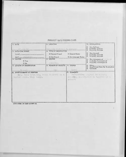 First page of 1959.04 - 8405772 - Between Portugal & Morocco