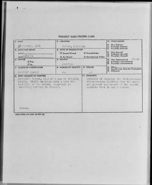 First page of 1960.01 - 6968184 - Denver, Colorado