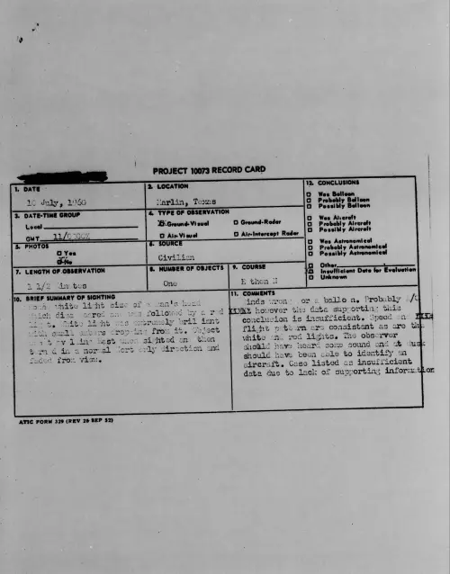 First page of 1960.07 - 7814947 - Marlin, Texas