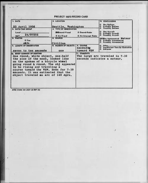 First page of 1956.04 - 6785624 - Seattle, Washington