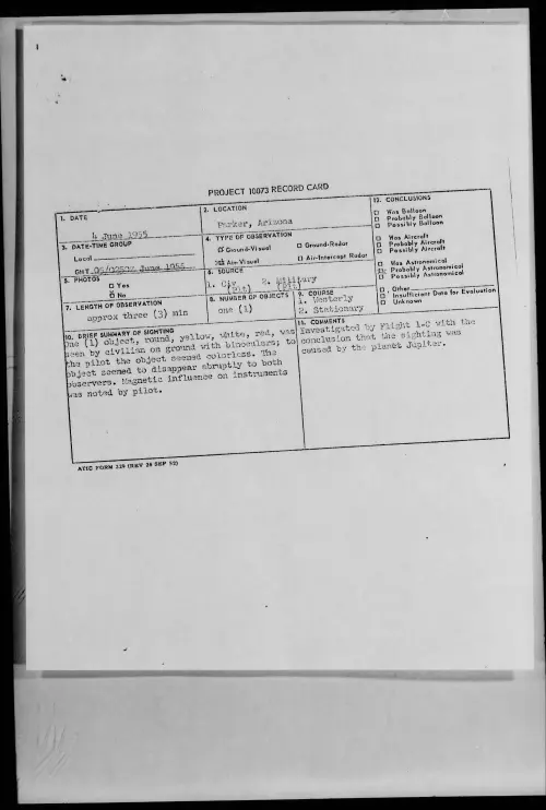 First page of 1955.06 - 6964927 - Parker, Arizona