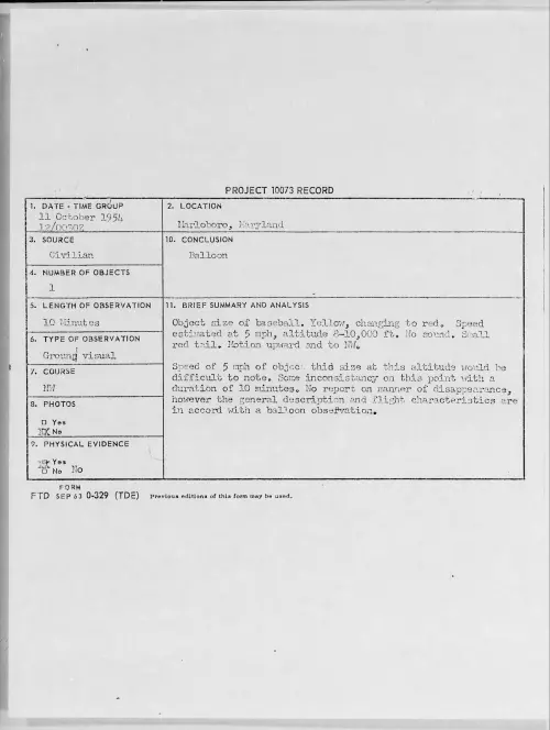 First page of 1954.10 - 8727406 - Marloboro, Maryland