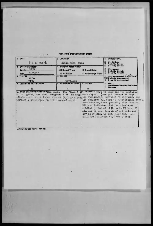 First page of 1961.08 - 8298235 - Middletown, Ohio