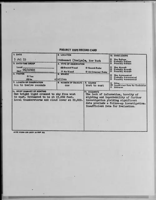 First page of 1955.07 - 6968309 - Manhasset (Roslyn)m, New York
