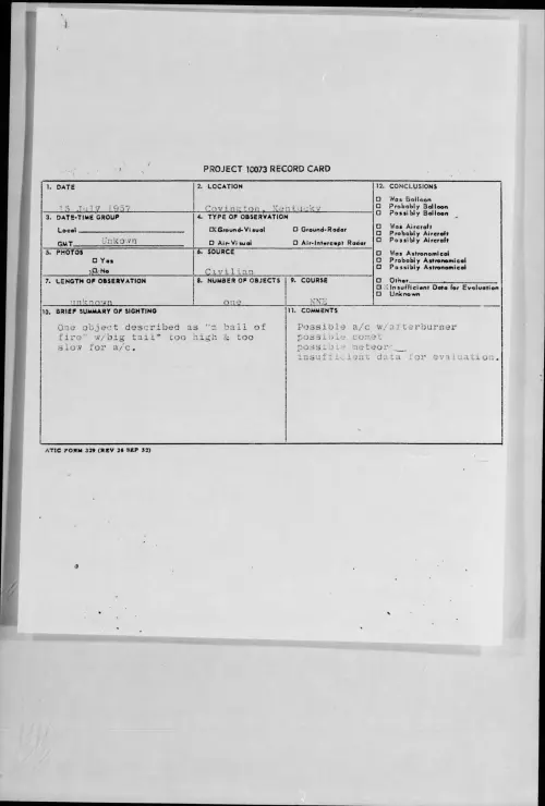 First page of 1957.07 - 6961513 - Covington, Kentucky