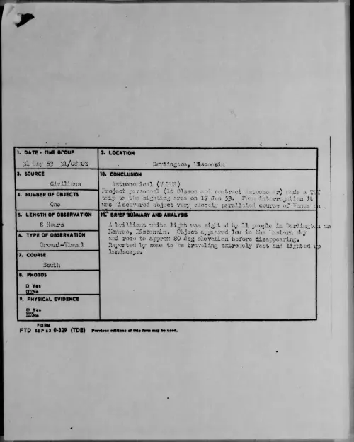 First page of 1953.05 - 6385021 - Darlington, Wisconsin