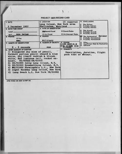 First page of 1957.12 - 6968165 - Long Island, New York area