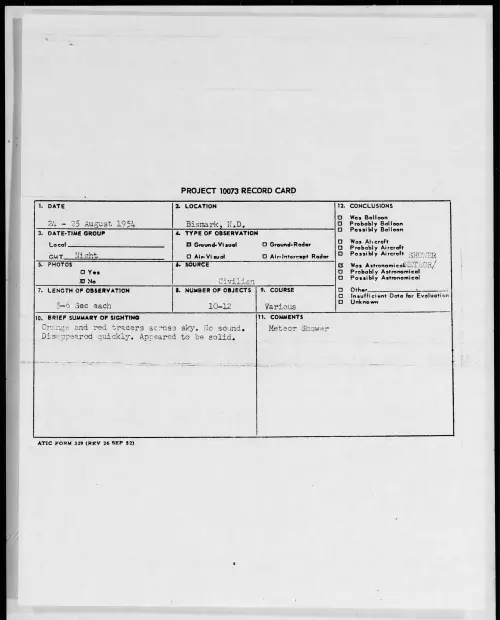 First page of 1954.08 - 8726309 - Bismark, N.D