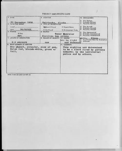 First page of 1956.12 - 6786262 - Fairbanks, Alaska