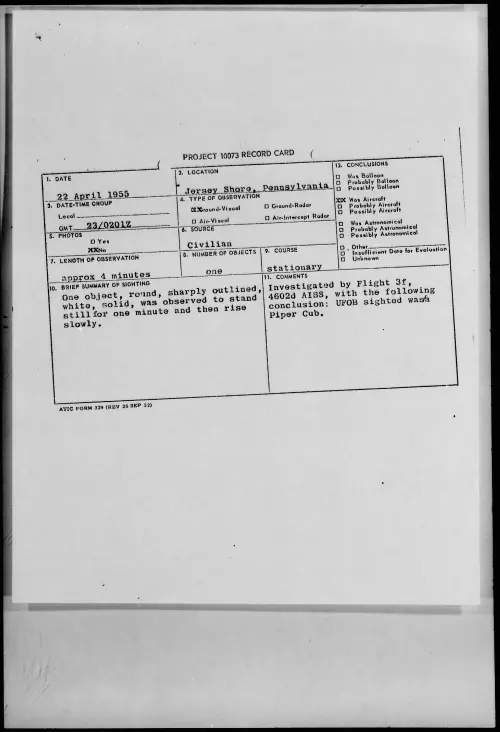 First page of 1955.04 - 6958366 - Jersey Shore, Pennsylvania