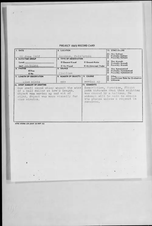 First page of 1957.06 - 6959109 - Gardena, California