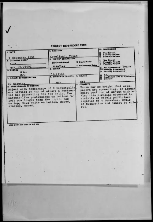 First page of 1957.11 - 6781581 - Levelland, Texas