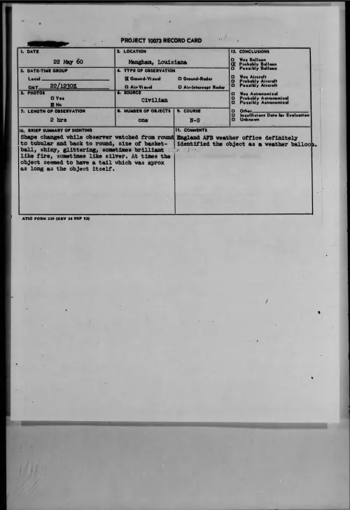 First page of 1960.05 - 7812632 - Mangham, Louisiana