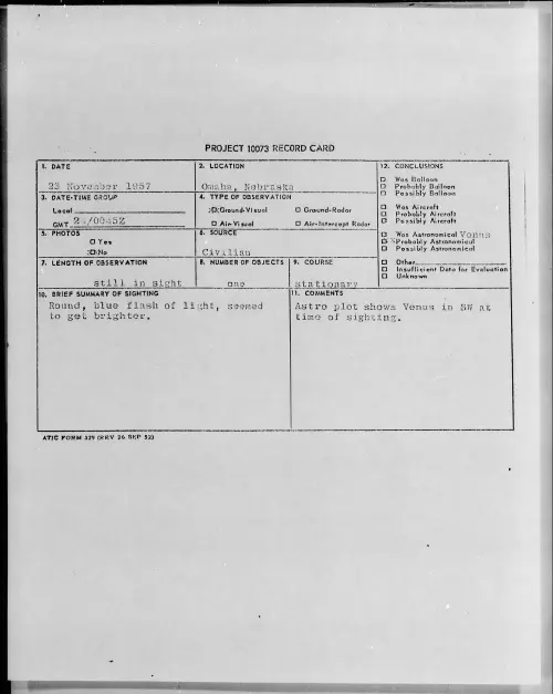 First page of 1957.11 - 6962113 - Omaha, Nebraska