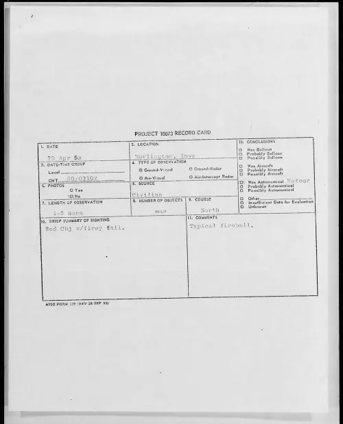 First page of 1958.04 - 6969027 - Burlington, Iowa