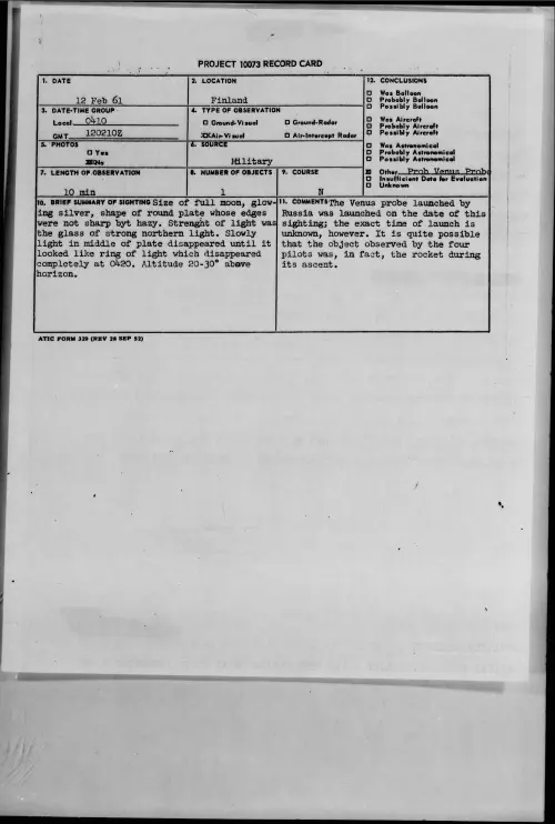 First page of 1961.02 - 8634179 - Finland