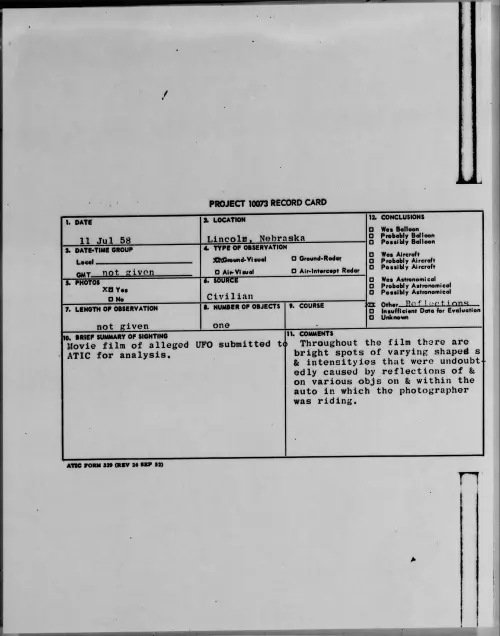 First page of 1958.07 - 8850572 - Lincoln, Nebraska