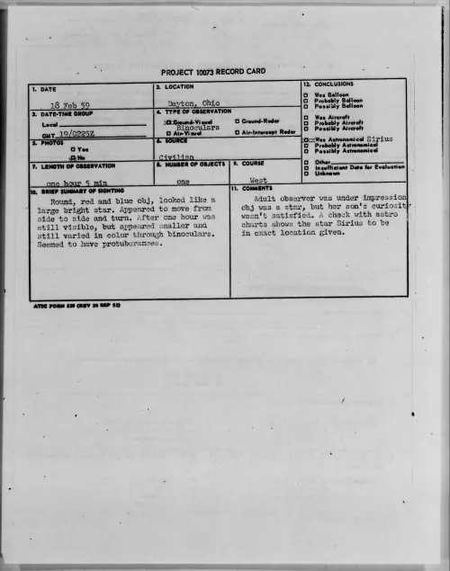 First page of 1959.02 - 9079097 - Dayton, Ohio