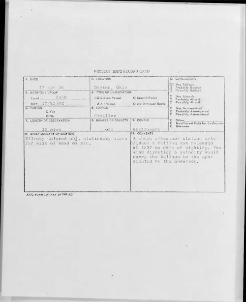 First page of 1958.04 - 6967986 - Dayton, Ohio