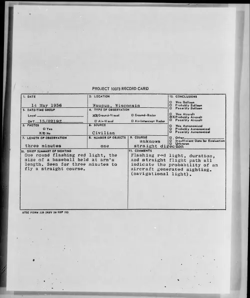 First page of 1956.05 - 6785916 - Waupun, Wisconsin