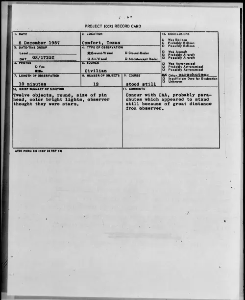 First page of 1957.12 - 6969200 - Comfort, Texas