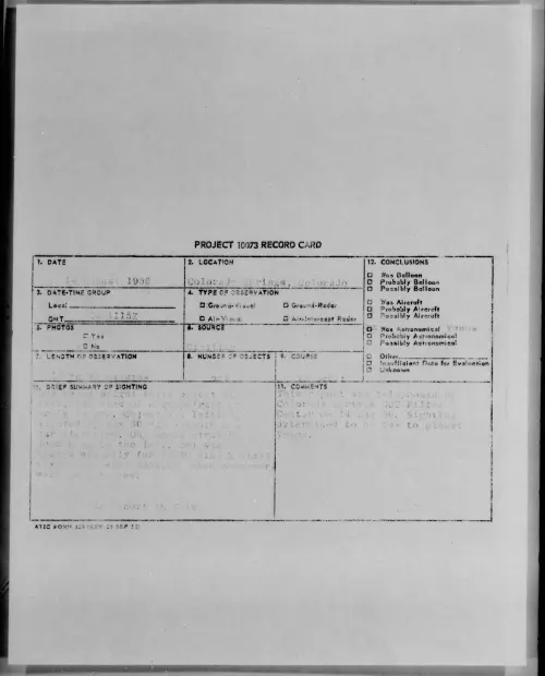 First page of 1956.08 - 7069354 - Colorado Springs, Colorado