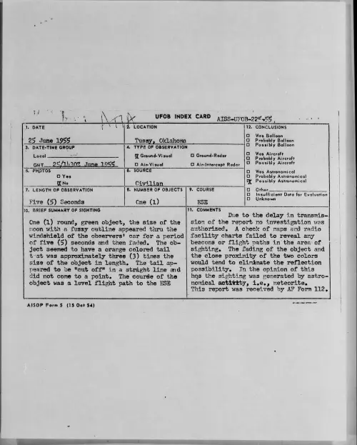 First page of 1955.06 - 6967254 - Tussy, Oklahoma