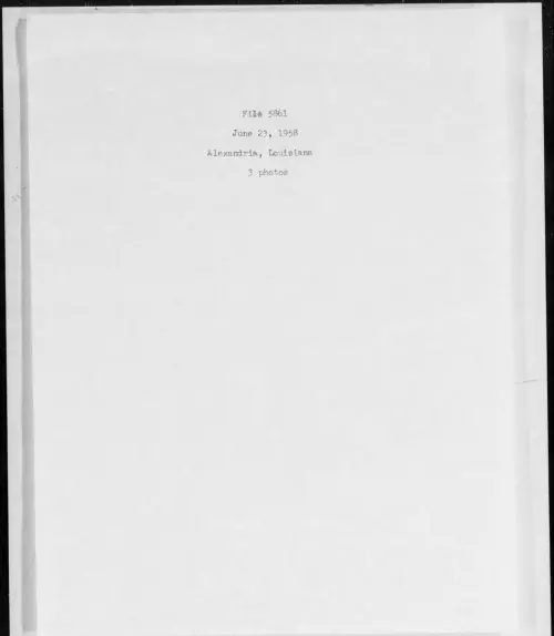First page of 1958.06 - 6975092 - Alexandria, Louisiana (#5861)