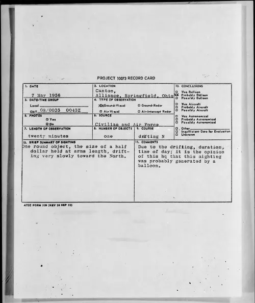 First page of 1956.05 - 6785802 - Canton, Springfield, Ohio