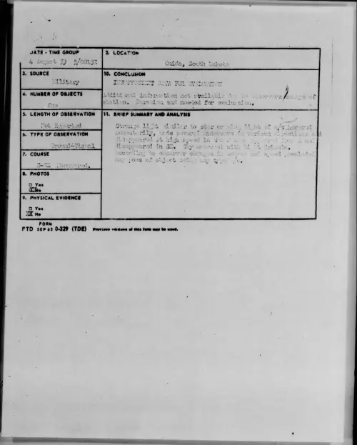 First page of 1953.08 - 6979240 - Onida, South Dakota