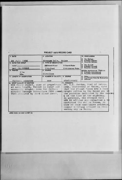 First page of 1956.07 - 6787699 - Presque Isle, Maine
