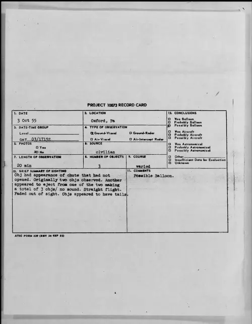 First page of 1955.10 - 7339572 - Oxford, Pa
