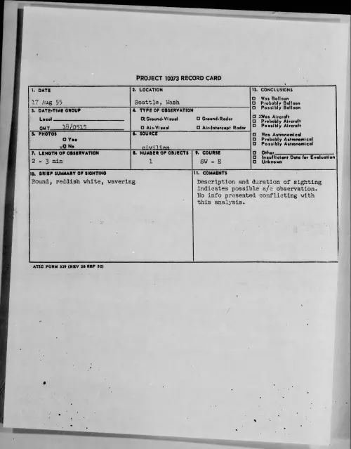 First page of 1955.08 - 6972075 - Seattle, Wash