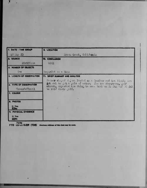 First page of 1953.05 - 6384924 - Brush Creek, California