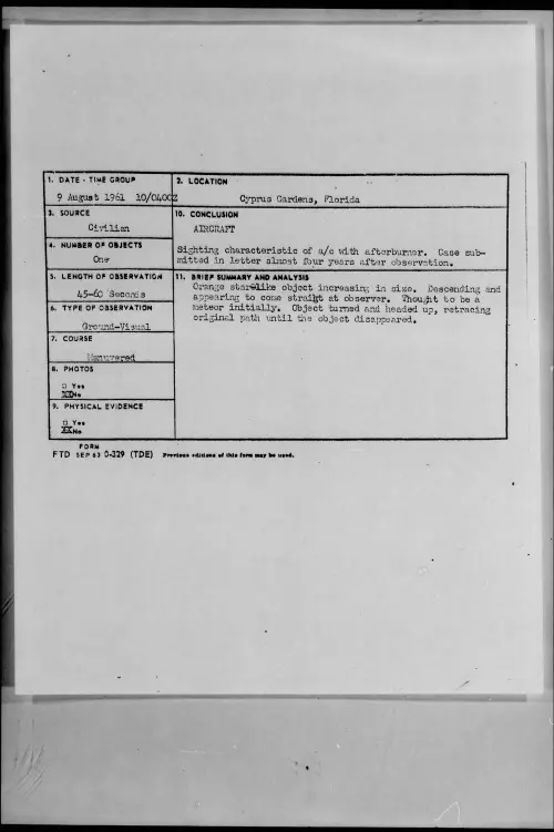 First page of 1961.08 - 8298831 - Cyprus Gardens, Florida