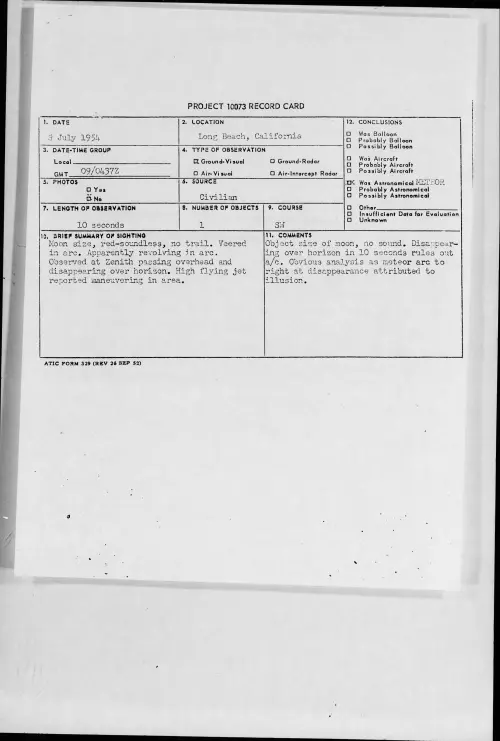First page of 1954.07 - 8714607 - Long Beach, California