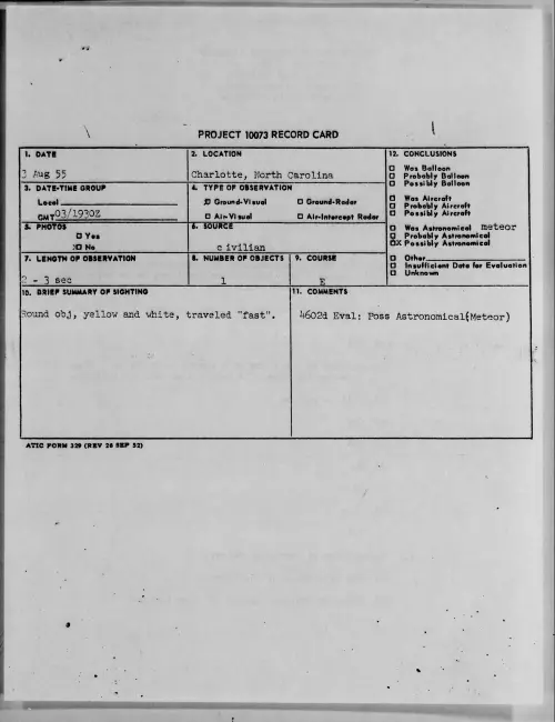 First page of 1955.08 - 6971302 - Charlotte, North Carolina