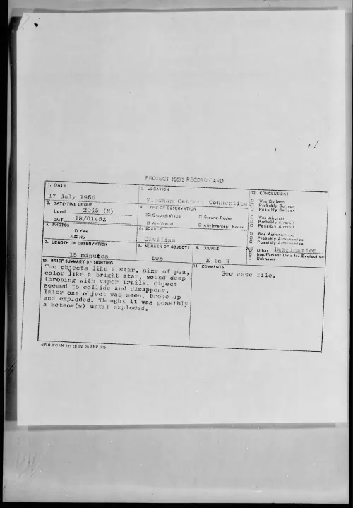 First page of 1956.07 - 6787135 - Windham Center, Connecticut