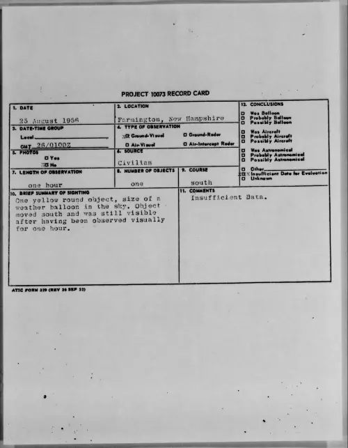 First page of 1956.08 - 7070157 - Farmington, New Hampshire