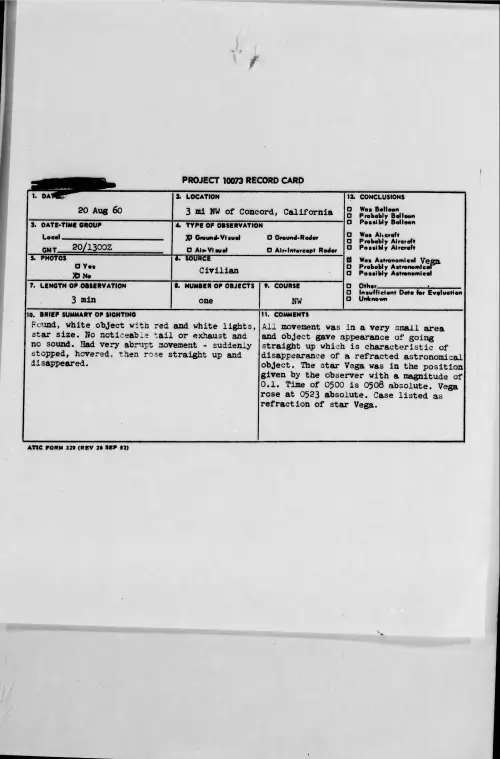 First page of 1960.08 - 7820692 - 3 Mi NW of Concord, California