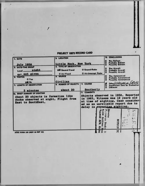 First page of 1958.07 - 8849604 - Little Neck, New York