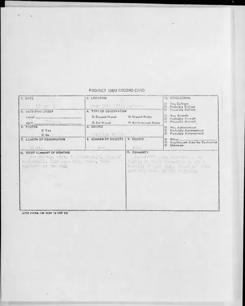 First page of 1959.04 - 8405738 - Over Tube City, Arizona