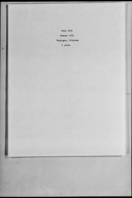First page of 1953.Summer - 7275579 - Muskogee, Oklahoma (#2583)