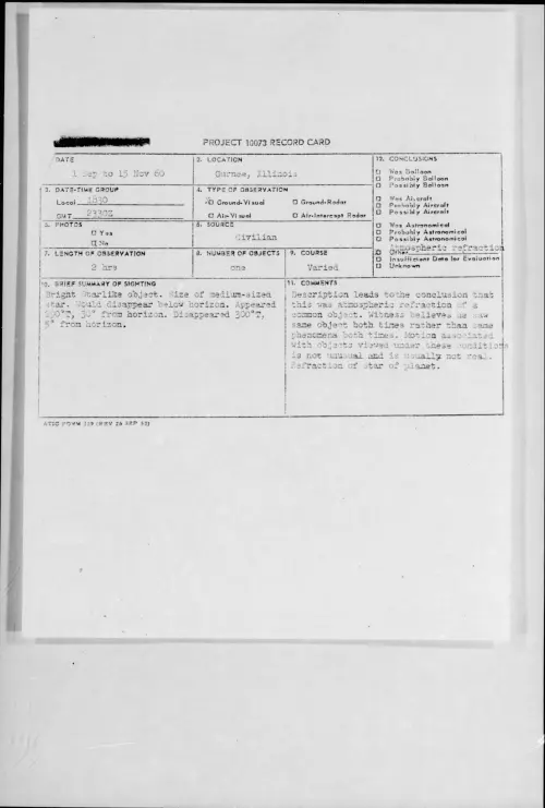 First page of 1960.09 - 8226977 - Gurnee, Illinois