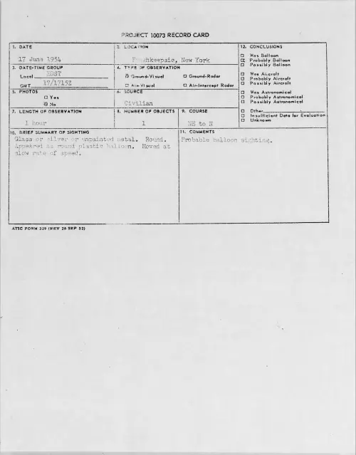 First page of 1954.06 - 8713766 - Poughkeepsie, New York